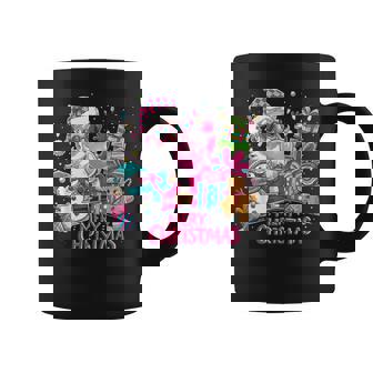 Merry Christmas Pink Santa Claus Vintage Retro Xmas Holiday Coffee Mug | Seseable FR