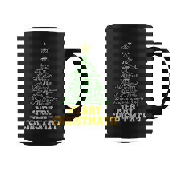 Merry Christmath Math Tree Teacher Algebra Calculus Geometry Coffee Mug | Mazezy