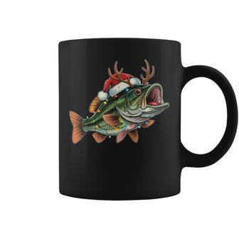 Merry Fishmas Santa Fishing Christmas Fisherman Xmas Coffee Mug - Thegiftio UK