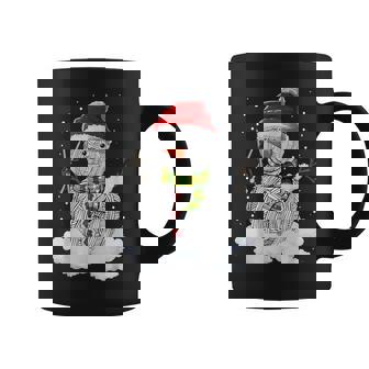Merry Knittingmas Snowman Christmas Craft Kniting Crochet Coffee Mug | Mazezy