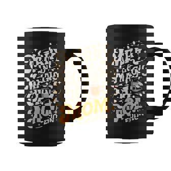 Merry And Managing Chaos Christmas Mom Life Retro Coffee Mug | Seseable FR