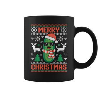 Merry Picklemas Fun Christmas Ugly Sweater Coffee Mug - Thegiftio UK