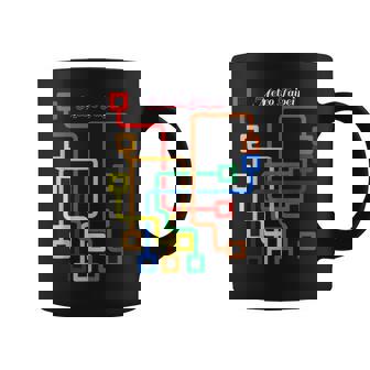 Metro Taipei Route Map MRT Taipei City Taiwan Coffee Mug | Mazezy