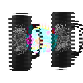 Miami Vintage Tattoo Style Rainbow City Art Retro Coffee Mug | Mazezy