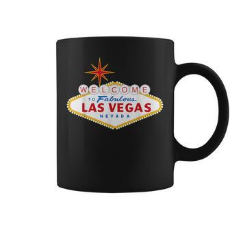 Mif Las Vegas Welcome To Fabulous Las Vegas Black Small -Adults Short Sleeve Novelty Modern Letter Print Coffee Mug - Thegiftio UK