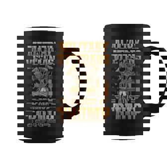 Military Veterans Against Trump 2020 Economic USA Election Coffee Mug | Mazezy