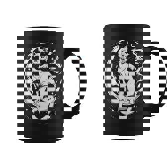 Mindful Cat Lotus Flower Yoga Spirituality Tee Coffee Mug | Mazezy