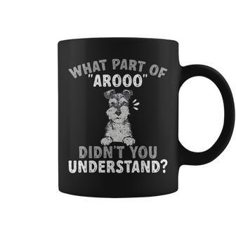 Mini Schnauzer Dog Arooo Miniature Schnauzer Coffee Mug - Thegiftio UK