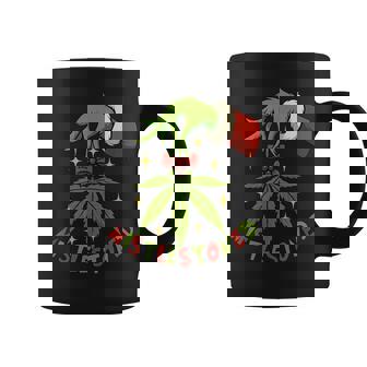 Mistlestoned Weed Leaf 420 Stoner Christmas Cannabis Coffee Mug | Seseable FR