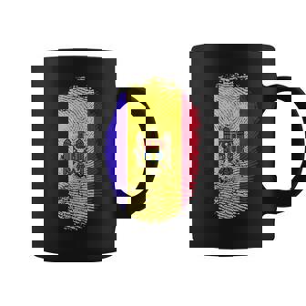 Moldova Flag Fingerprint Proud Moldavians Men Women Kids DNA Tank Top Coffee Mug | Mazezy