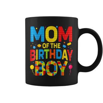 Mom Of The Birthday Boy Birthday Building Block Coffee Mug - Thegiftio UK
