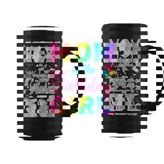 Mom Of The Birthday Girl Tie Dye Birthday Girl Bday Party Coffee Mug | Seseable UK