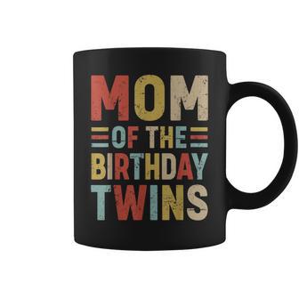 Mom Of The Birthday Twins Family Matching Bday Party Coffee Mug - Monsterry