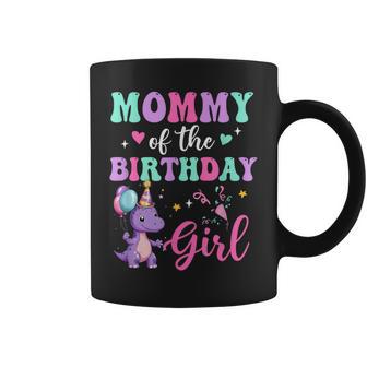 Mommy Of The Birthday For Girl Dinosaur T-Rex Party Family Coffee Mug - Thegiftio