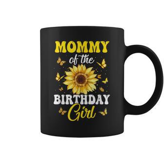 Mommy Of The Birthday Girl Sunflower Party Family Matching Coffee Mug - Thegiftio
