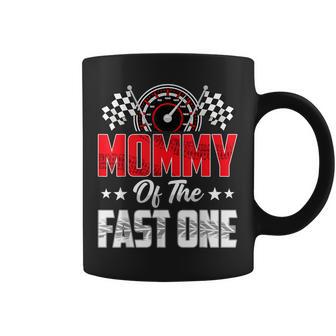 Mommy Of The Fast One Birthday 1St Race Car Family Coffee Mug - Thegiftio