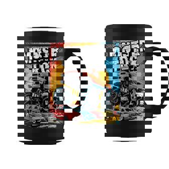Monster Truck Crushing Cars Apparel For Monster Truck Lovers Coffee Mug - Monsterry