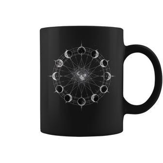 Moon Phases And Geometric For Astrology Lovers Coffee Mug | Seseable UK