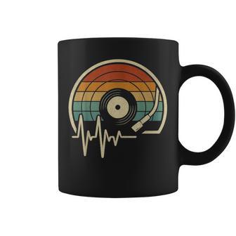 Music Heartbeat Disco Deinilo Retro Amante De La Músicaintage Taza de café - Regaloses