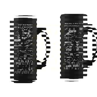 Musical Instruments Vintage Chart Band Orchestra Teacher Coffee Mug | Mazezy