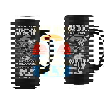 Nadador Mariposa Retro ¿Por Qué Correr Cuando Puedesolar Taza de café - Regaloses