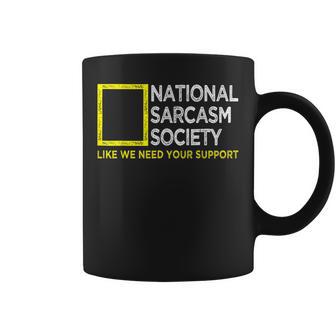 National Sarcasm Society Satirical Vintage Sarcasm Coffee Mug - Thegiftio