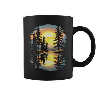 Nature Trees Reflection Sunset Forest Outdoor Wildlife Coffee Mug - Thegiftio UK