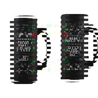 Naughty List Here I Come Ugly Christmas Style Saying Coffee Mug | Seseable CA