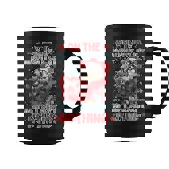 On The Naughty List And I Regret Nothing Raccoon Christmas Coffee Mug - Thegiftio