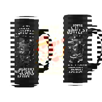 On The Naughty List And I Regret Nothing Santa Cat Funy Xmas Coffee Mug | Seseable CA
