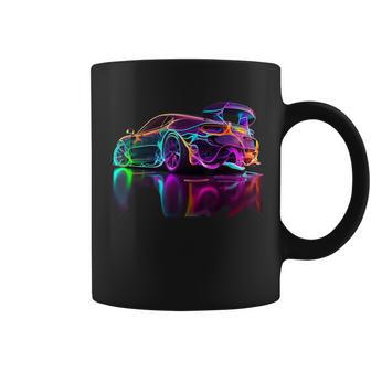 Neon Sports Car Coffee Mug - Thegiftio UK