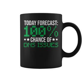 Network Admin Today Forecast System Administrator Coffee Mug | Mazezy