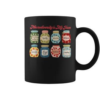 Neurodiversity Is My Jam Autism Inclusion Special Education Coffee Mug - Seseable