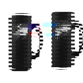 Nicaragua & USA Together Half American Half Nicaraguan Coffee Mug | Mazezy