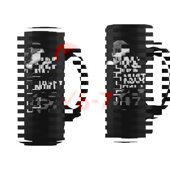 Nice Naughty 6 7 Six Seven Slang Brainrot Meme Xmas Coffee Mug - Thegiftio