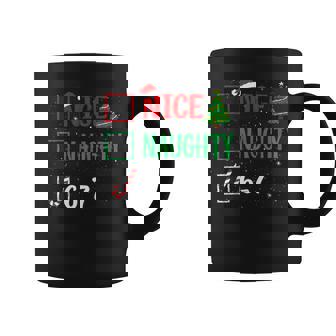 Nice Naughty 67 Christmas Brainrot Six Seven Meme Coffee Mug - Thegiftio