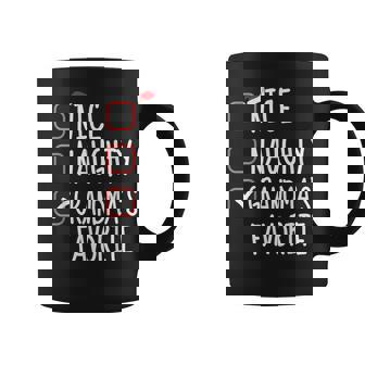 Nice Naughty Grandma's Favorite Christmas List Santa Claus Coffee Mug | Seseable UK