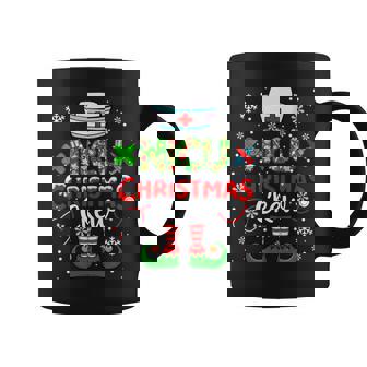 NICU Christmas Crew Colorful Floral Costume Elf Nurse Job Coffee Mug | Mazezy