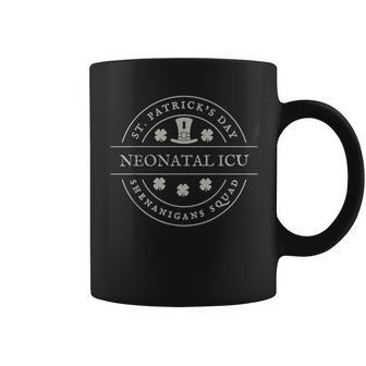 Nicu Nurse St Patrick's Day Neonatal Icu Team Clover Leaf Coffee Mug - Thegiftio