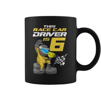 Niños 6 Años De Edad Coche De Carreras Fiesta De Cumpleaños Carrera Coche Niño Taza de café - Regaloses