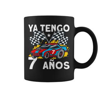 Niños Chicos 7 Cumpleaños Coche De Carreras Ya Tengo 7 Años Taza de café - Regaloses