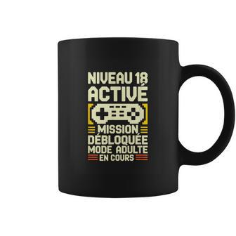 Niveau 18 Activé Mission Débloquée Mode Adulte En Cours Tasse - Cadeauxyz