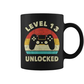 Nivel 13 Desbloqueado – Jugador 13 Cumpleaños Divertido Para Niño Y Niña Taza de café - Regaloses