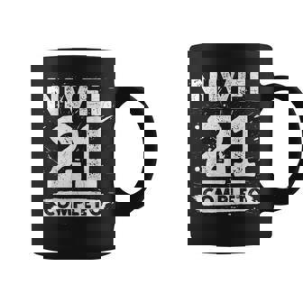 Nivel 21 Completo 21 Aniversario De Boda 21 Años Taza de café - Regaloses