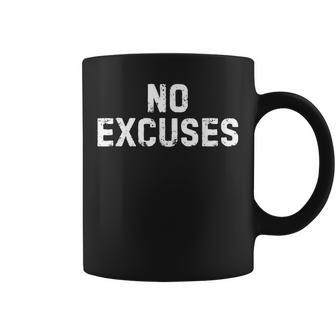 No Excuses コーヒーマグ - Kawaiitshirt