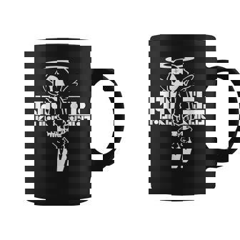 Nog-T-0012-天使-黒 コーヒーマグ - Kawaiitshirt