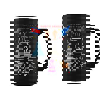 North Korea Icons Collage Cultural Landmarks & Heritage Coffee Mug | Mazezy