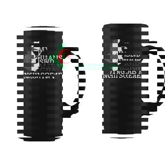 Nothing Scares Me My Husband Is Algerian Wife Algeria Coffee Mug | Mazezy