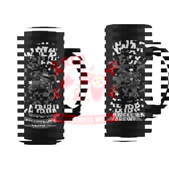 In October We Wear Red Awareness Month Gaming For Boys Men Coffee Mug | Mazezy