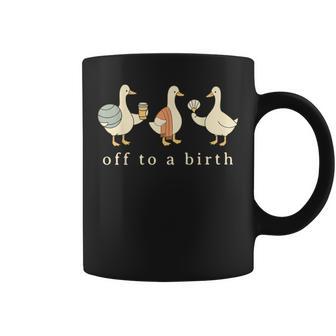 Off To A Birth Doula Silly Goose Postpartum Birth Coach L&D Coffee Mug - Thegiftio UK